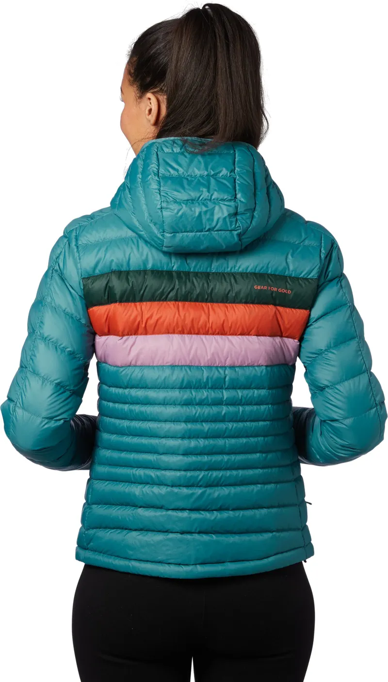 Cotopaxi Womens Fuego Down Hooded Jacket - Submarine Stripes-5